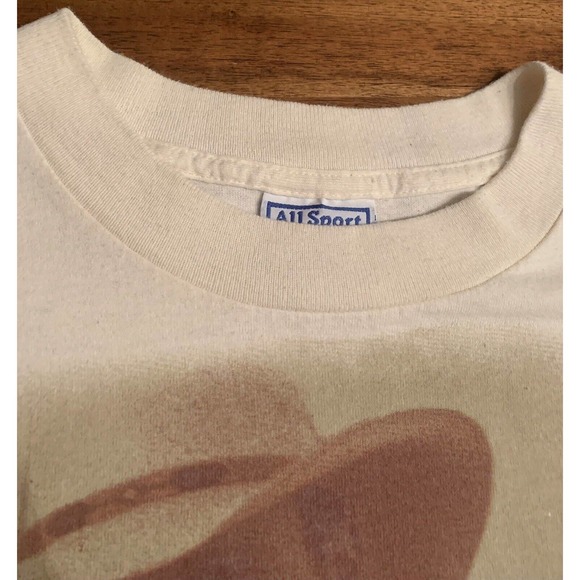 Vintage 90s Tim McGraw All I Want Large Print Tan TShirt Sz Large USA MADE, Wow! - Picture 4 of 10